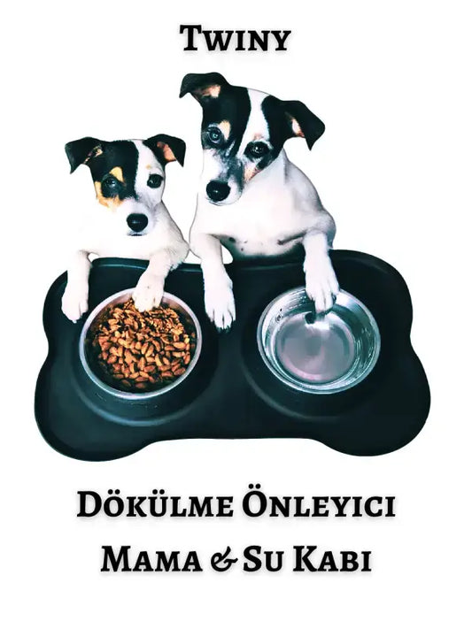 Twiny Silikon Matlı mama kabı ile dağılmayı önleyin - DaduMla