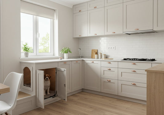 Minimalist evlerde evcil hayvan alanlarını gizleme sanatı