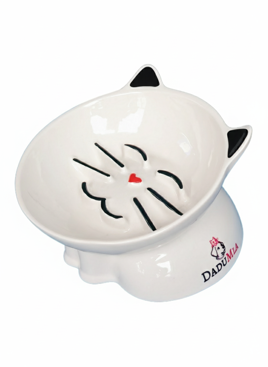 MeLove Porselen Yavaş Yeme Mama Kabı (Night)