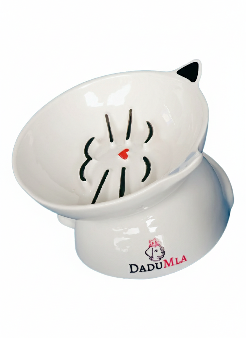 MeLove Porselen Yavaş Yeme Mama Kabı (Night)