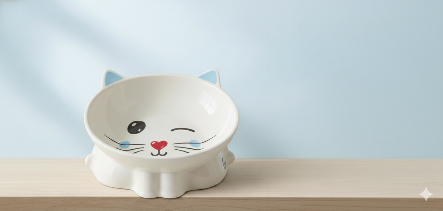 MeLove Pure Porselen Yavaş Yeme Mama Kabı